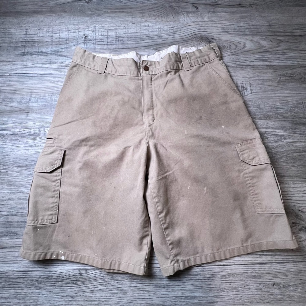 Dickies Cargo Shorts Mens 38 Tan Khaki Relaxed Fit Workwear Utility WR207DS